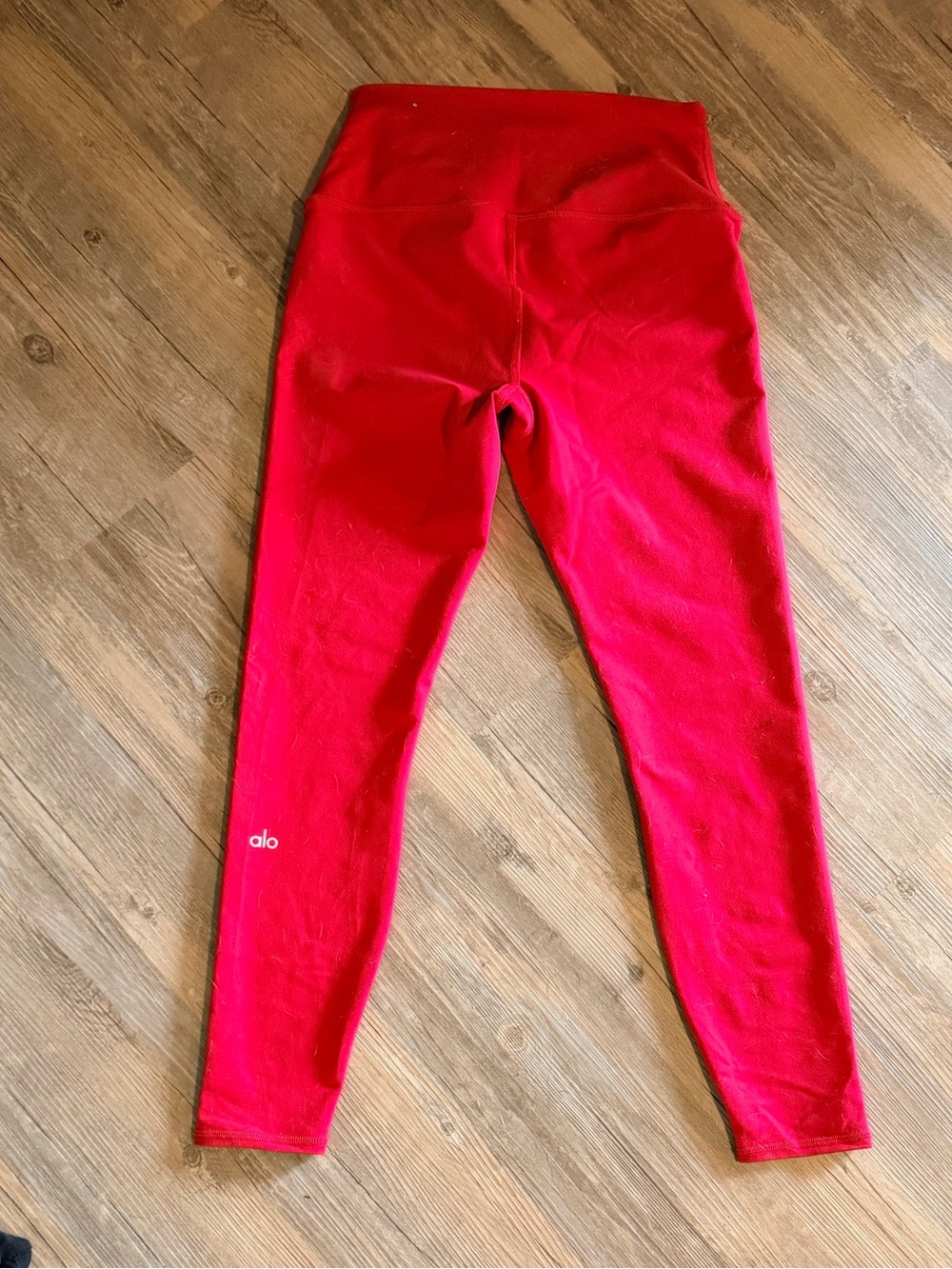 Alo Yoga Red 7/8 High Waist Airbrush Leggings Size Small